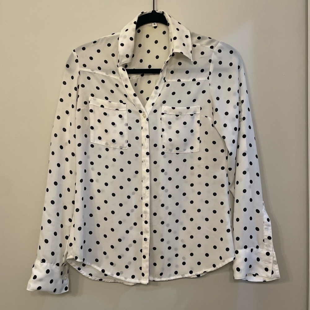 Polka Dot Express Portifino XS Button Top